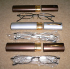 3 Pairs - Fashion Tube Readers Slim Reading Glasses - 1 50 - Aluminum Hard Case