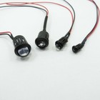 Dc 12v 3mm-10mm Clear Led Diode 20cm With Holder  Light Emitter Pre-wired Cable