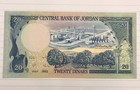 Jordan 20 Dinars 1977-85 P-22b Aunc