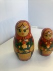 Russian Matryoshka Nesting Dolls Set Of 5 Dolls Hand Painted Vintage Ussr