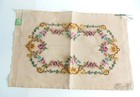 Bucilla Jiffy-point Vtg Needlepoint Pre-worked Canvas Embroidered Floral 36x24