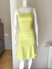 Versace Jeans Couture Vintage Strappy Dress In Lime Green yellow - Size Xs