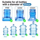3   5 Gallon Water Jug Cap All Bottles With A Diameter Of 55mm  Blue