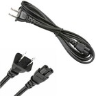Ac Power Adapter Replacement Cable Cord Us Plug 2-prong flat Slot 2 Pin Port 6ft