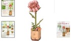 Eco-friendly Pink Rose Wooden Craft Kit - Enchanting Gift For Moms And Wives