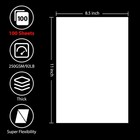 100 Sheets White Cardstock 8 5        X 11         92lb 250gsm Card Stock  Thick Card   
