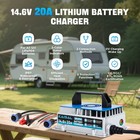 14 6v 20a Lithium Battery Charger For 12v Lithium Iron Lifepo4 Batteries 9 5ft