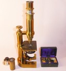 Antique Brass Microscope  E hartnack   Eo Paris   Potsdam