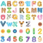  41pcs Magnetic Letters Numbers  Large Animal Alphabet Magnets For Fridge 