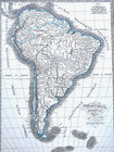 1839 Monin Map South America Brazil Argentina Peru Colombia Chile Rio De Janeiro