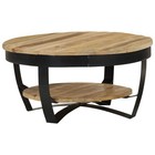 Coffee Table Living Room End Table Side Table With Shelf Solid Wood Vidaxl 