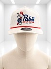 Pabst Blue Ribbon Golf Team Adjustable White Snapback Hat With Tee Slot Nwt