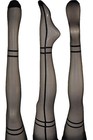 Italian Import Patterned Stockings Donna Bc 1806 Black
