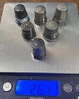 6 Sterling Silver Vintage Thimbles