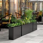 Rectangular Steel Planter Garden Planter Box Large Planter For Garden Yard Porch