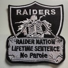 Premium 4     Oakland Las Vegas La Raiders Nation Iron On Patch Nfl Card