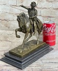 Large Bronze  Marble Sculpture Of Napoleon Bonaparte Riding Horse Figure Statue