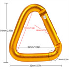 Triangle Aluminum Carabiner Clip Spring Snap Hook Outdoor Keychain Backpack