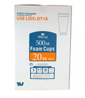 Wincup Foam Drink Cups  White 20oz  500ct