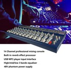 Pro 14ch Audio Mixer Function Usb Mixing Console Stage Live Studio Mixer System 