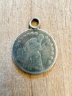 Antique Sailor Love Token Engraved On 1840 Silver Dime