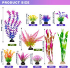 Artificial Aquarium Plastic Plants Fish Tank Decorations  25pcs