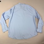 Hm Mens Xxl Light Blue Slim Fit Long Sleeve Button Down Dress Shirt Business