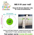 Baby Closet Size Dividers Boy Set  Fits 1 25 Inch Rod