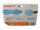 Speedo Jr Glide Goggles Black No Leak Anti Fog Uv Protection Ages 6-14