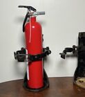 Pgh Antique Salvage Railroad  Cast Iron   Brass Fire Extinguisher Mount Bracket