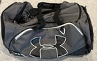 Under Armour Storm Undeniable Duffel Bag Gray Black Gym Travel Water Resistant
