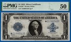 1923  1 Silver Certificate Pmg 50 - Blue Seal Star Fr 238 