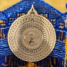 Vintage Islamic Prayer Rug Al Kaaba Design 44x26 Woven Tapestry Qibla Direction 