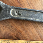 Vintage Crescent Tool Co  18  Adjustable Wrench Jamestown Ny Usa Heavy Duty