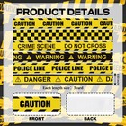 Nuvcelka Caution Tape Ribbon 6 Pack  5 8  5 8   Set
