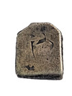    india     Ancient Gandhara Janapada Authentic Old 600 B c Silver Coin Bent Bar