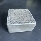 Vintage Aluminum Lov-lor Face Powder Box Cheramy New York Made In France  m23