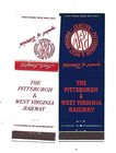 2 Pittsburgh   West Virginia Railway    Matchcovers