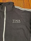 Tina Turner 08 Varsity Sweater Live In Concert Med Black Zip Up Authentic 