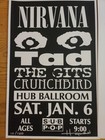 Nirvana Concert Poster Set 1990 2nd Print Matched Number Xxx 100 Justin Hampton
