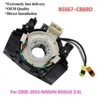 New High-quality Clock Spring B5567-cb69d Fit For 2008-2015 Nissan Rogue 2 5l