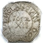 1652 Noe-6 R-6- Pcgs Au55 Lg Plan Pine Tree Shilling Massachusetts Silver Coin