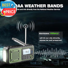 Crank Emergency Radio 5000mah  Weather Radio  Solar Radios Battery Operated  Noa