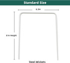 Universal Croquet Wickets Standard Size  Set Of 9 White Square Arrow Wickets Rpl