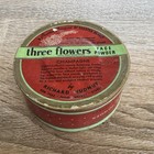 Vintage Box Three Flowers Face Powder Richard Hudnut Art Deco Champagne Damaged