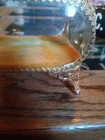 Vintage Jewelry Casket Trinket Box Gold Tone Glass 4 5 8  X 3 3 4  X 3 5 8    r 