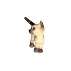 Figurine Miniature Vintage Hagen Renaker Siamese Cat Kitten Walking Porcelain 