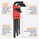 Bondhus 10999 Set Of 9 Balldriver L-wrenches  Proguard Finish  Sizes 1 5-10mm