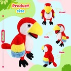 Animal Hand Puppets 11 Inch Plush Bird Parrot Roleplay Toy Kids Story