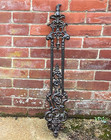 Antique 3ft Decorative Ornate Vintage Garden Cast Iron Stair Balustrade Handrail